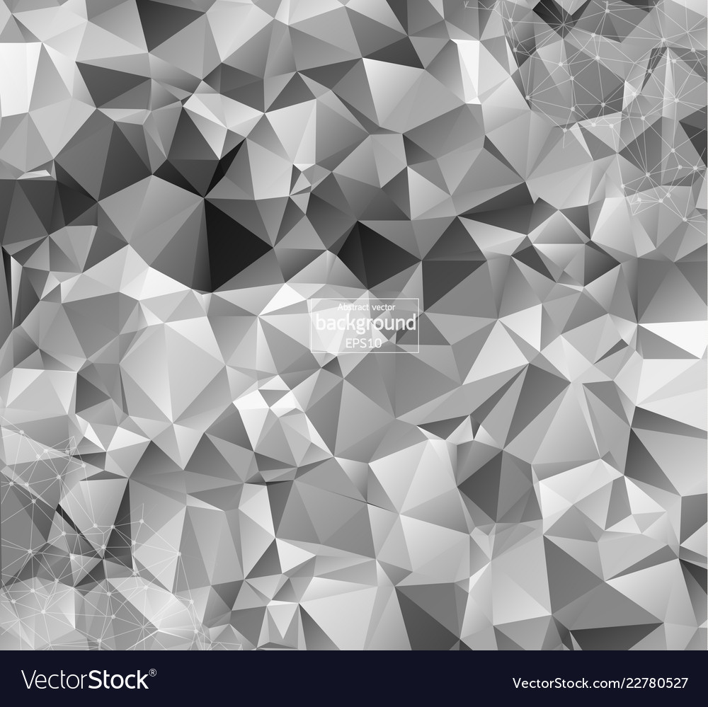 Geometric grey background molecule Royalty Free Vector Image