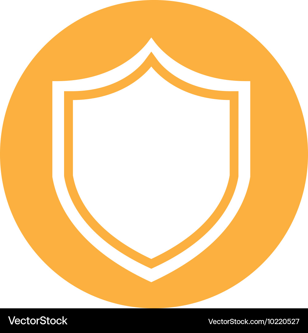 Shield security isolated icon Royalty Free Vector Image