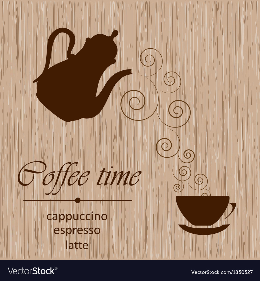 template of a coffee menu royalty free vector image
