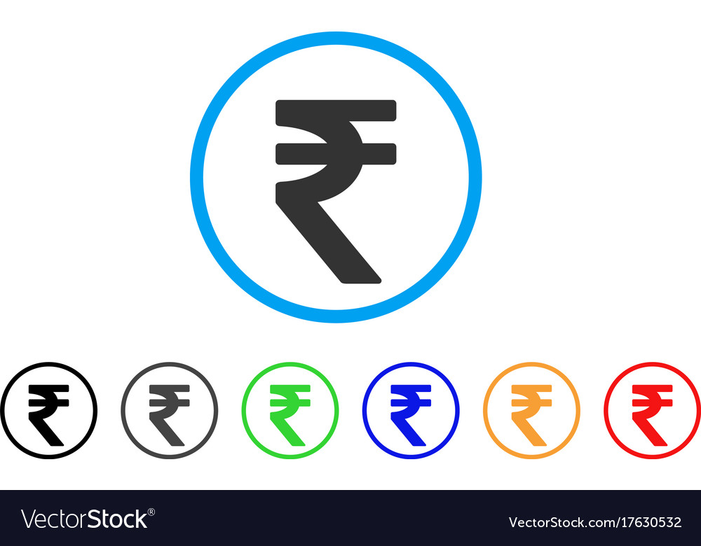 Indian Rupee Icon Royalty Free Vector Image Vectorstock