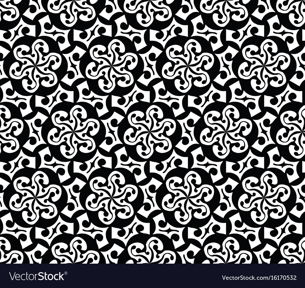 Seamless abstract floral interesting pattern Vector Image