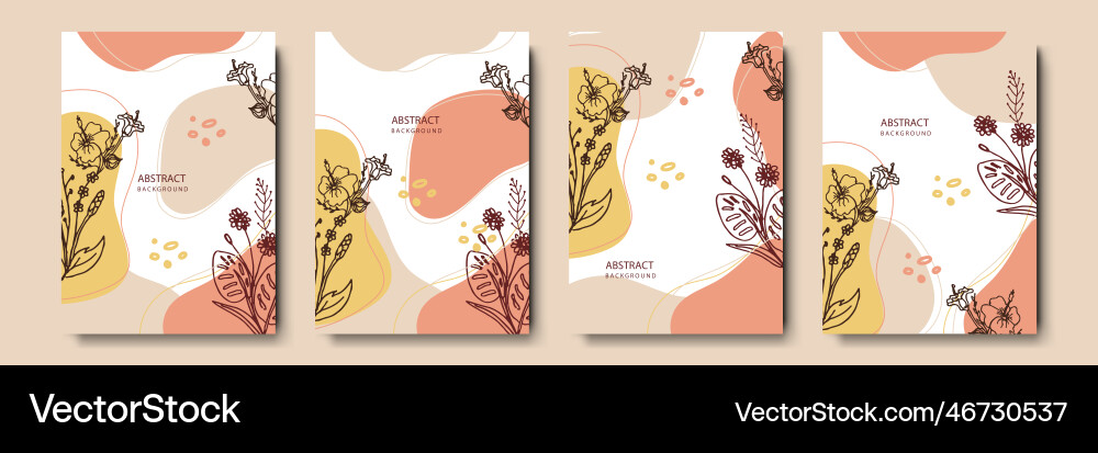Design templates in simple modern style with copy Vector Image