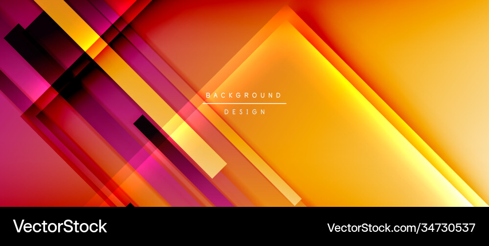Dynamic lines on fluid color gradient trendy Vector Image