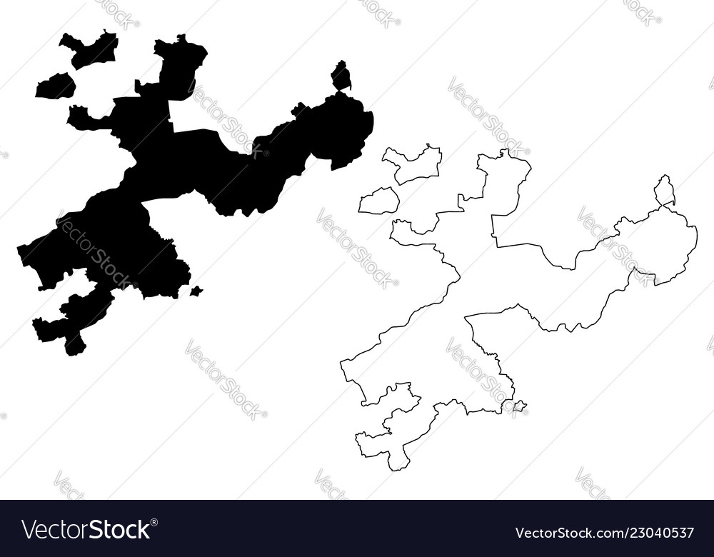 Solothurn map Royalty Free Vector Image - VectorStock