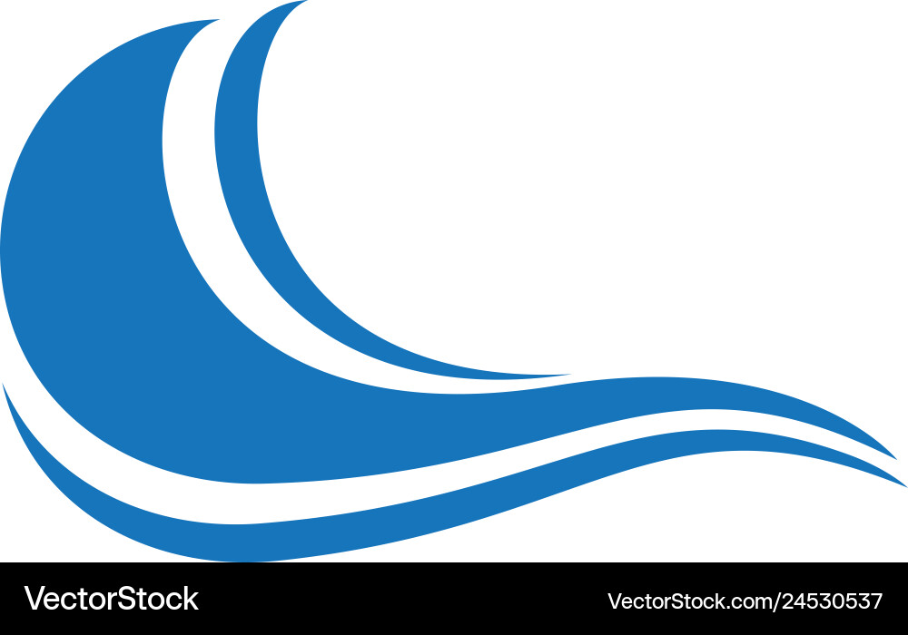 Wave icon Royalty Free Vector Image - VectorStock