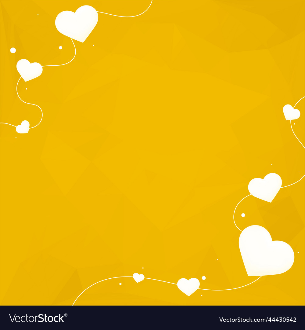 Heart string border frame Royalty Free Vector Image