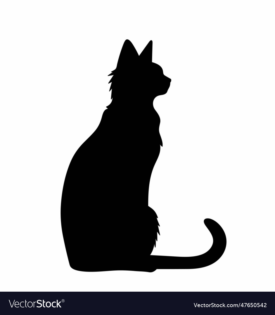 Two Cats Sitting Icon Design Template Stock Vector (Royalty Free