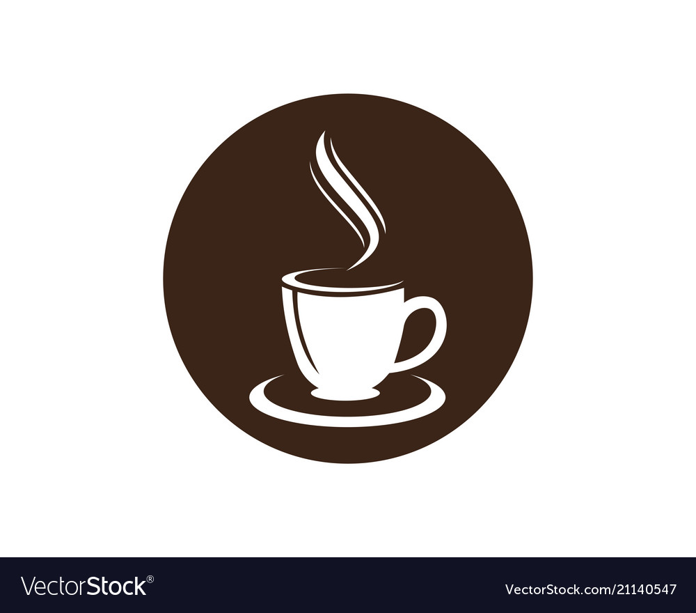 Coffee cup logo template icon design Royalty Free Vector