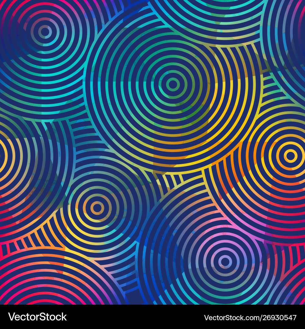 Colored circles seamless pattern Royalty Free Vector Image