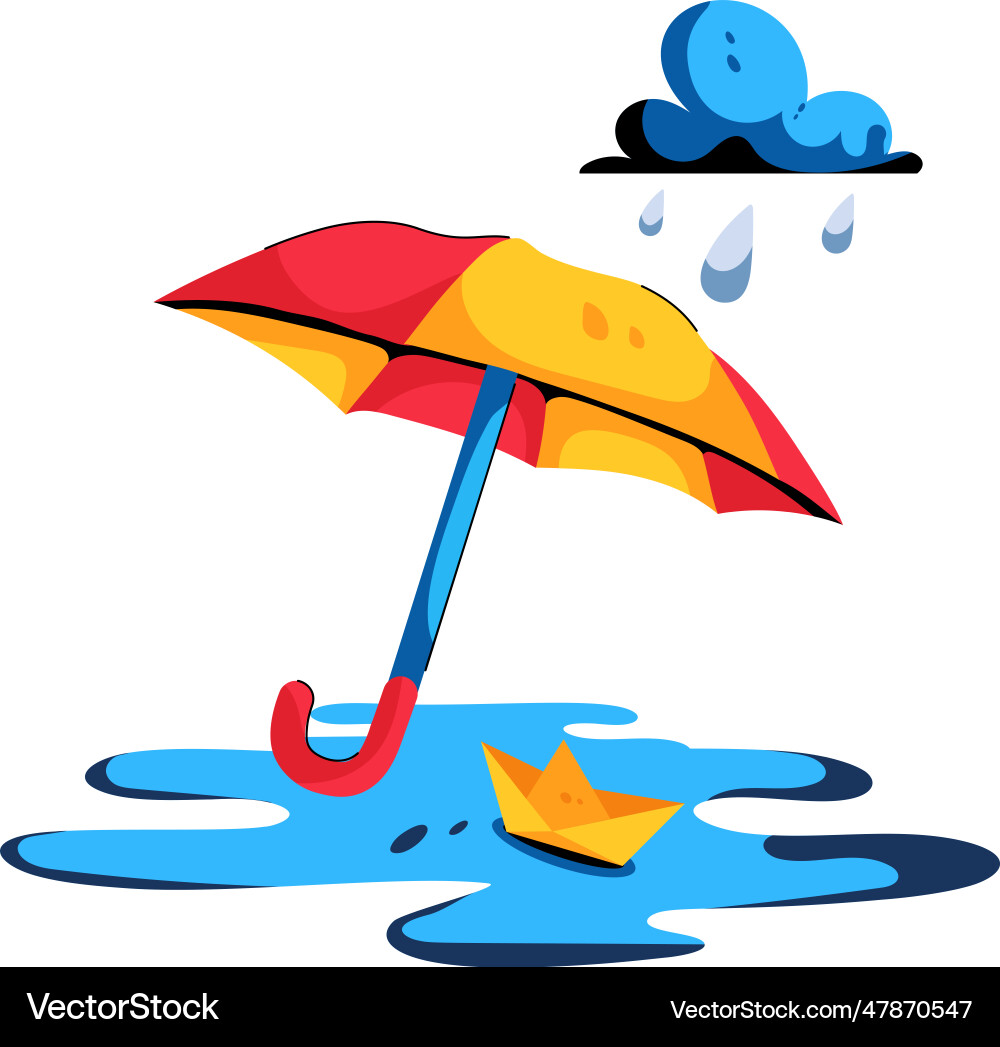 Spring Rain Vector Spring rain Royalty Free Vector Image - VectorStock