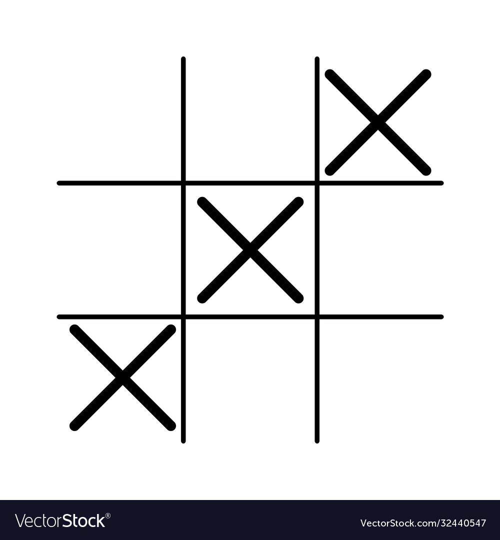 Tic tac toe game Royalty Free Vector Image - VectorStock