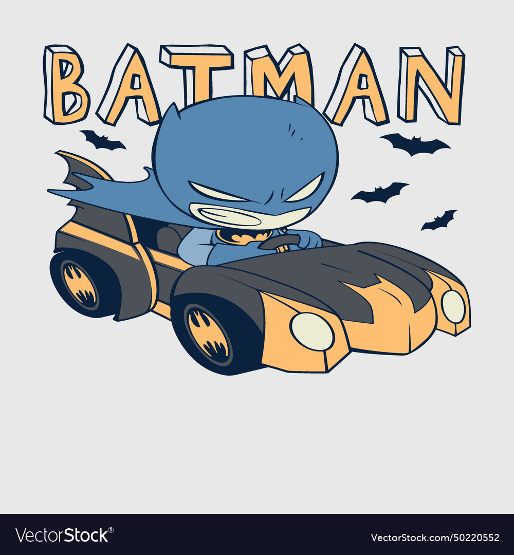 Batman design by combining ti shirt print Vector Image