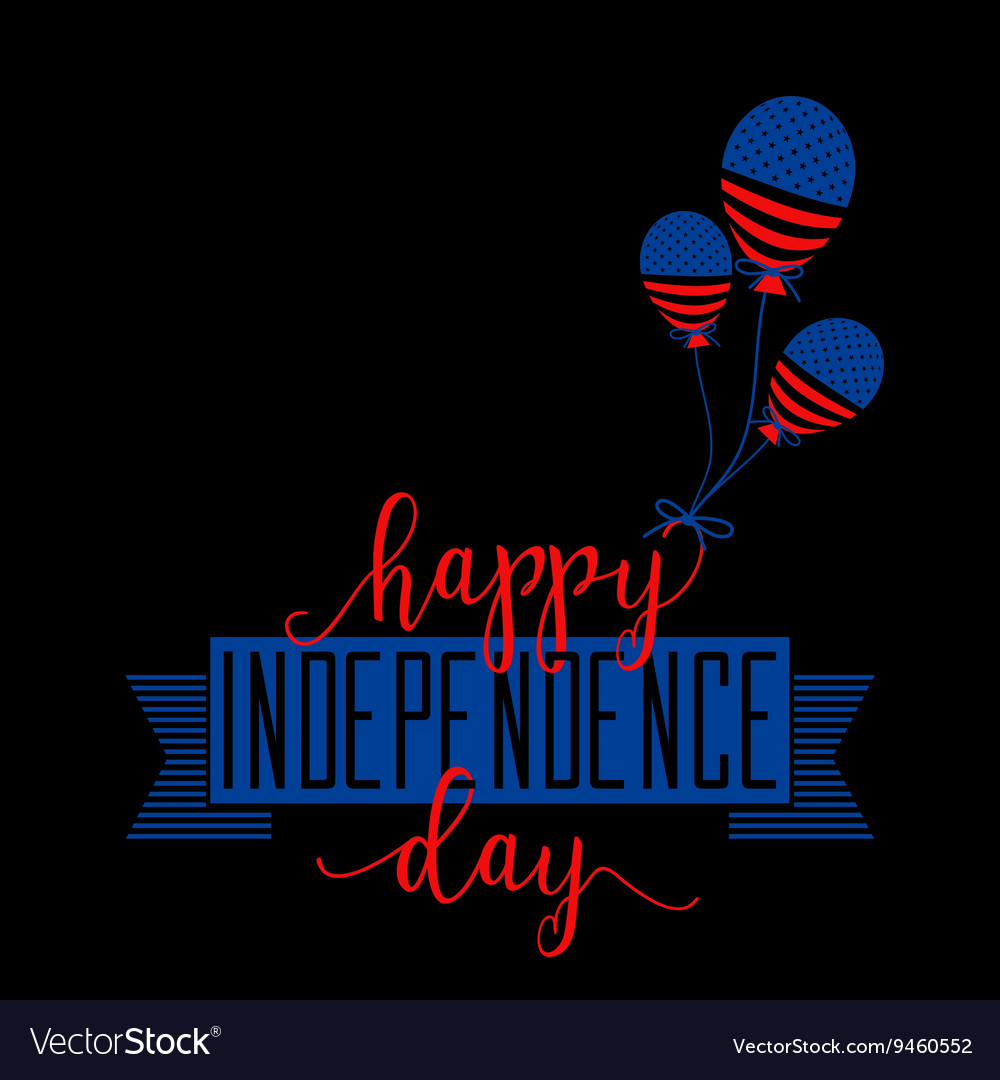 Fourth of July background Felicitation classic Vector Image