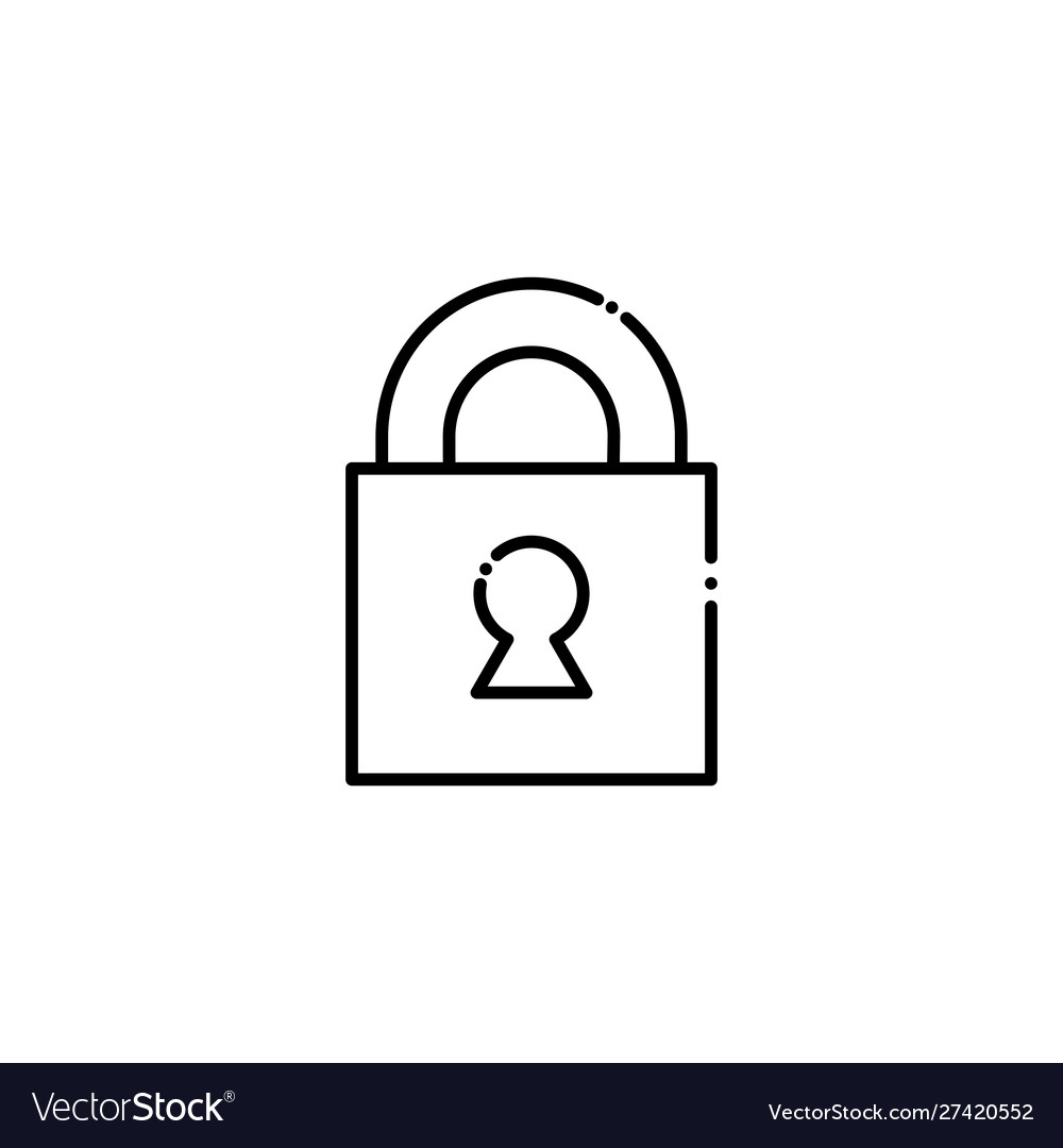 Isolated padlock design Royalty Free Vector Image