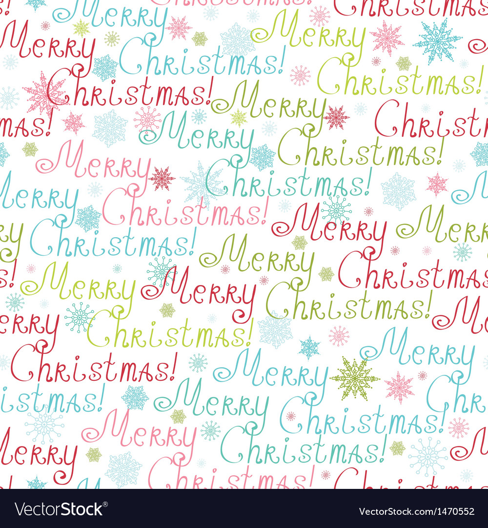 Merry christmas text seamless pattern background