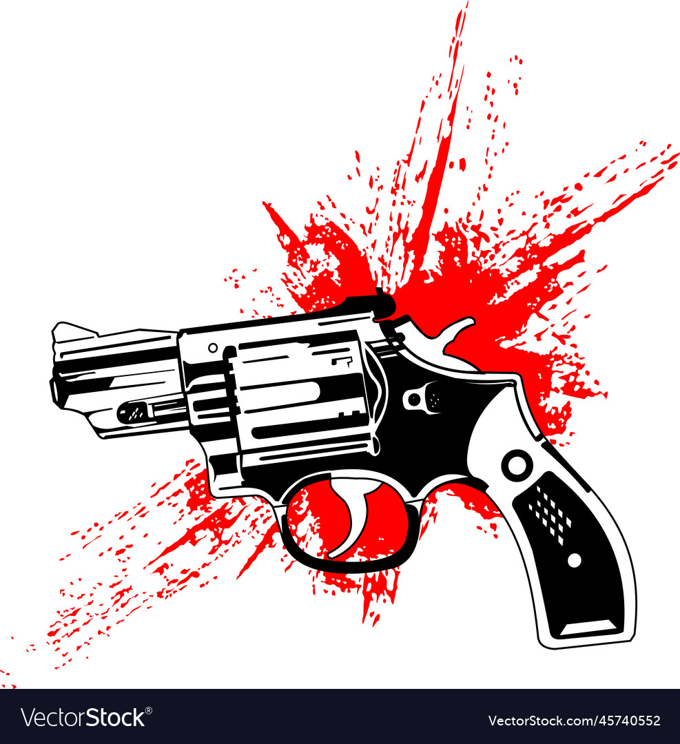 Revolver bulldog Royalty Free Vector Image - VectorStock