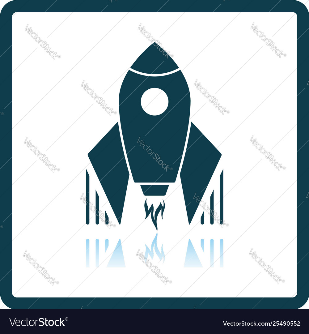 Startup rocket icon Royalty Free Vector Image - VectorStock