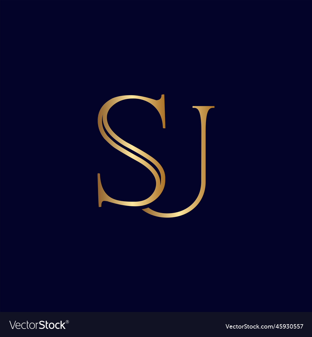 Elegant royal amazing gold women beauty logo su Vector Image