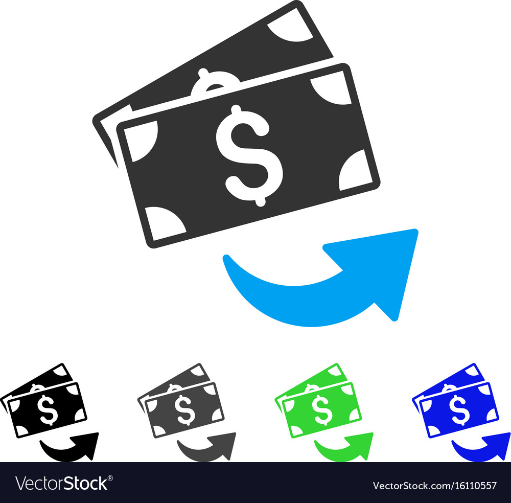 Send Money Flat Icon Vector Image On Vectorstock Send Money Flat Icon Vector Image