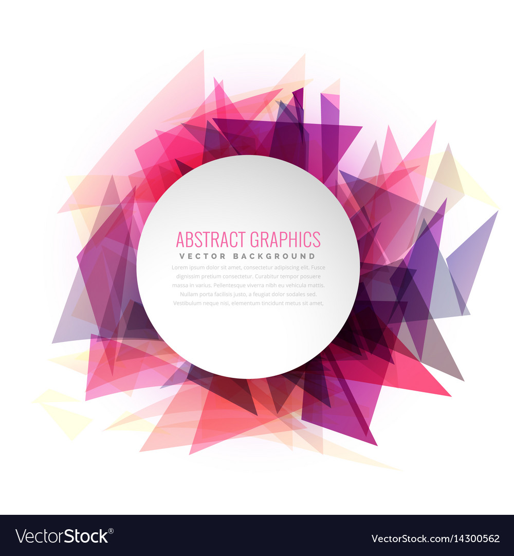 Abstract triangle shapes colorful frame Royalty Free Vector