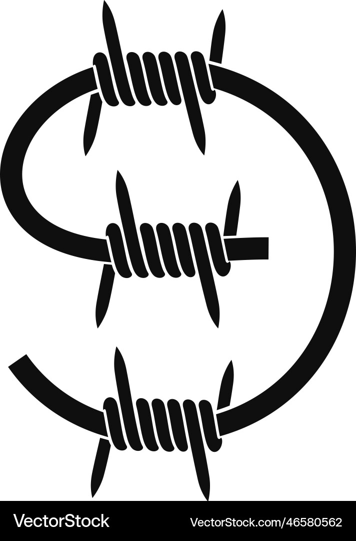 Barbed wire Royalty Free Vector Image - VectorStock