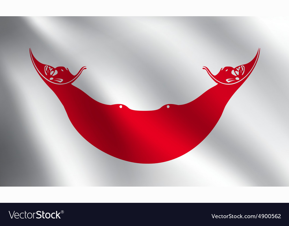 Easter island rapa nui flag Royalty Free Vector Image