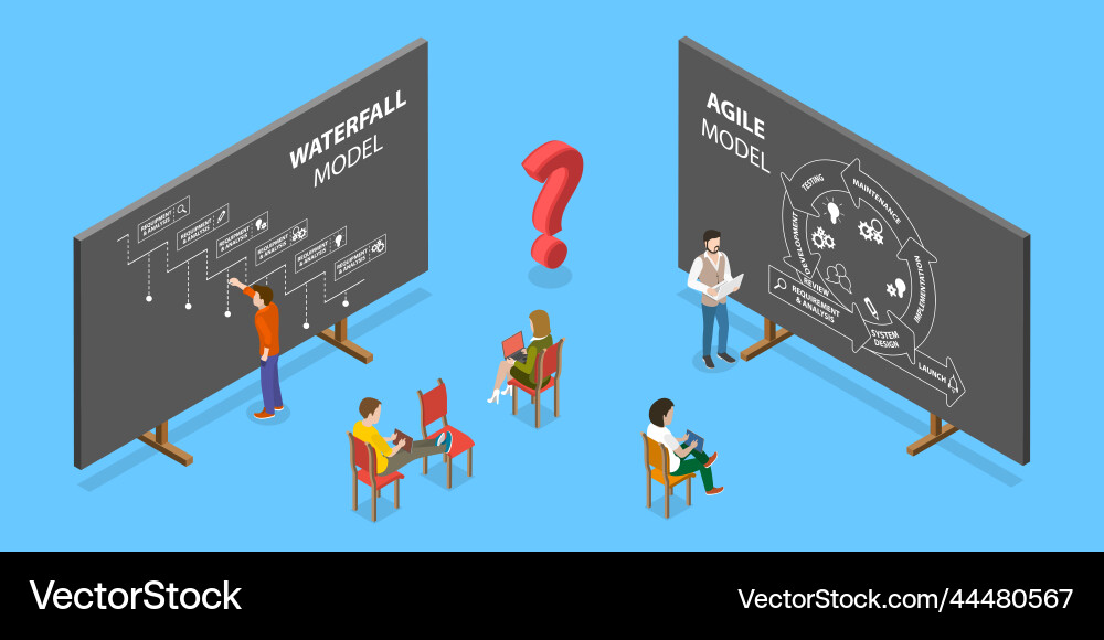 3d isometric flat conceptual Royalty Free Vector Image