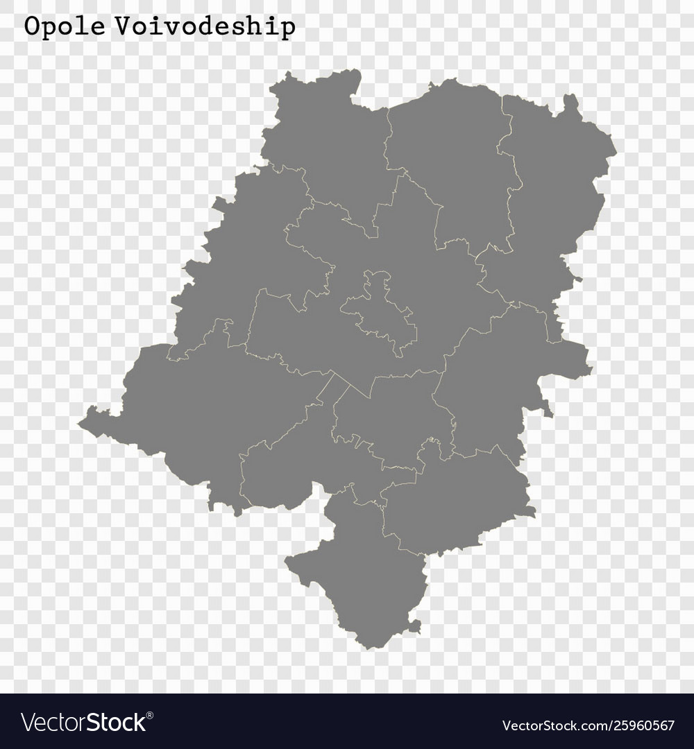 High quality map voivodeship poland Royalty Free Vector