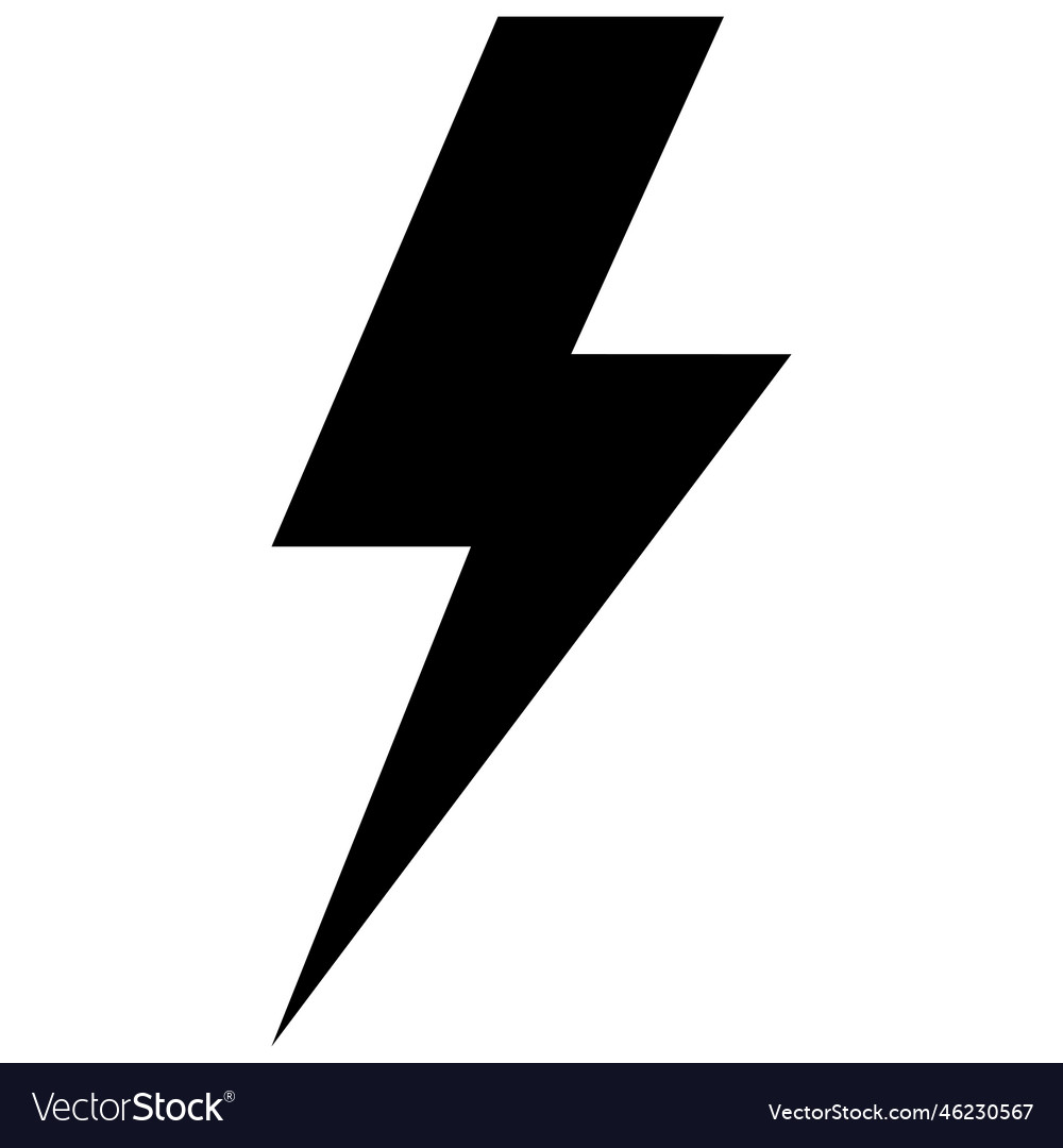 Lightning icon electric power logo design Vector Image