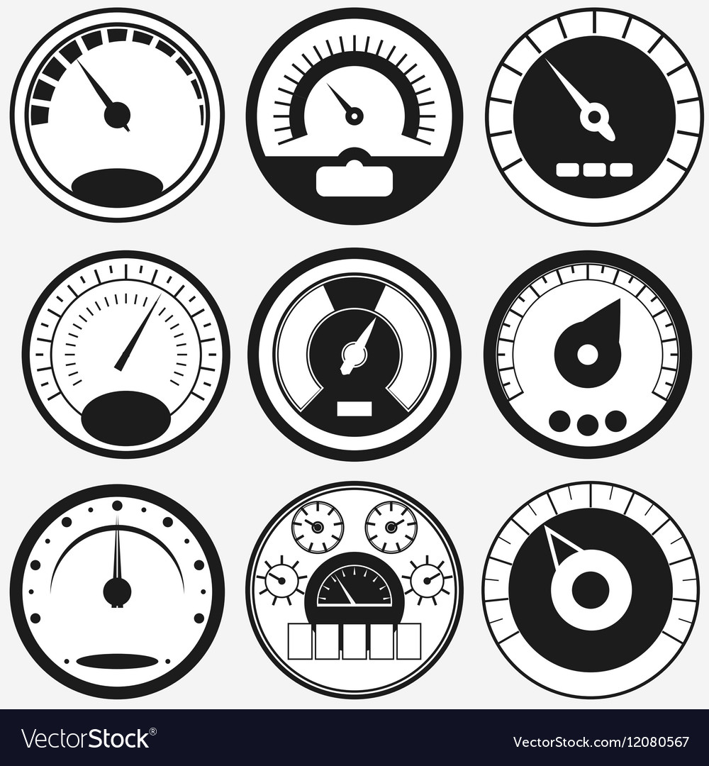 Speed control measure Royalty Free Vector Image