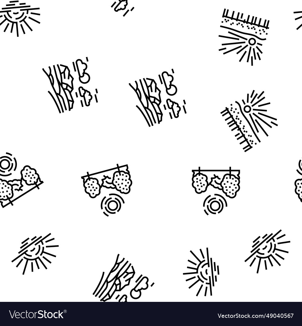 Sun summer sunlight light seamless pattern Vector Image