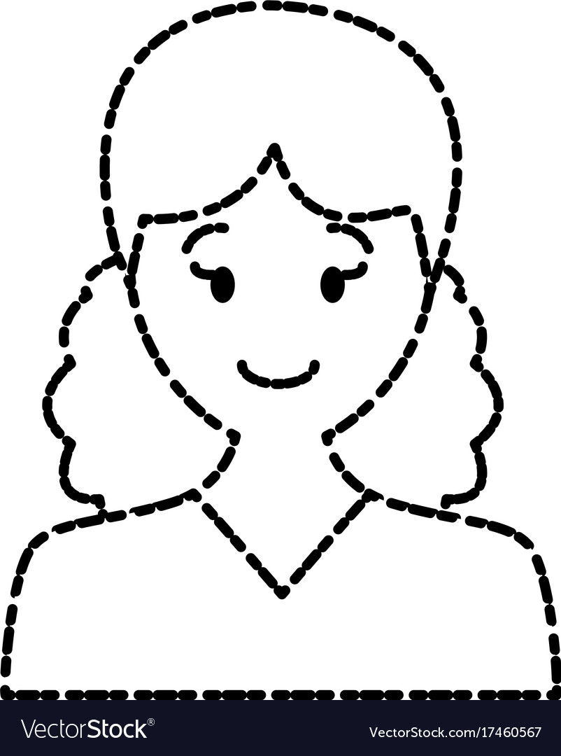 Woman avatar profile Royalty Free Vector Image