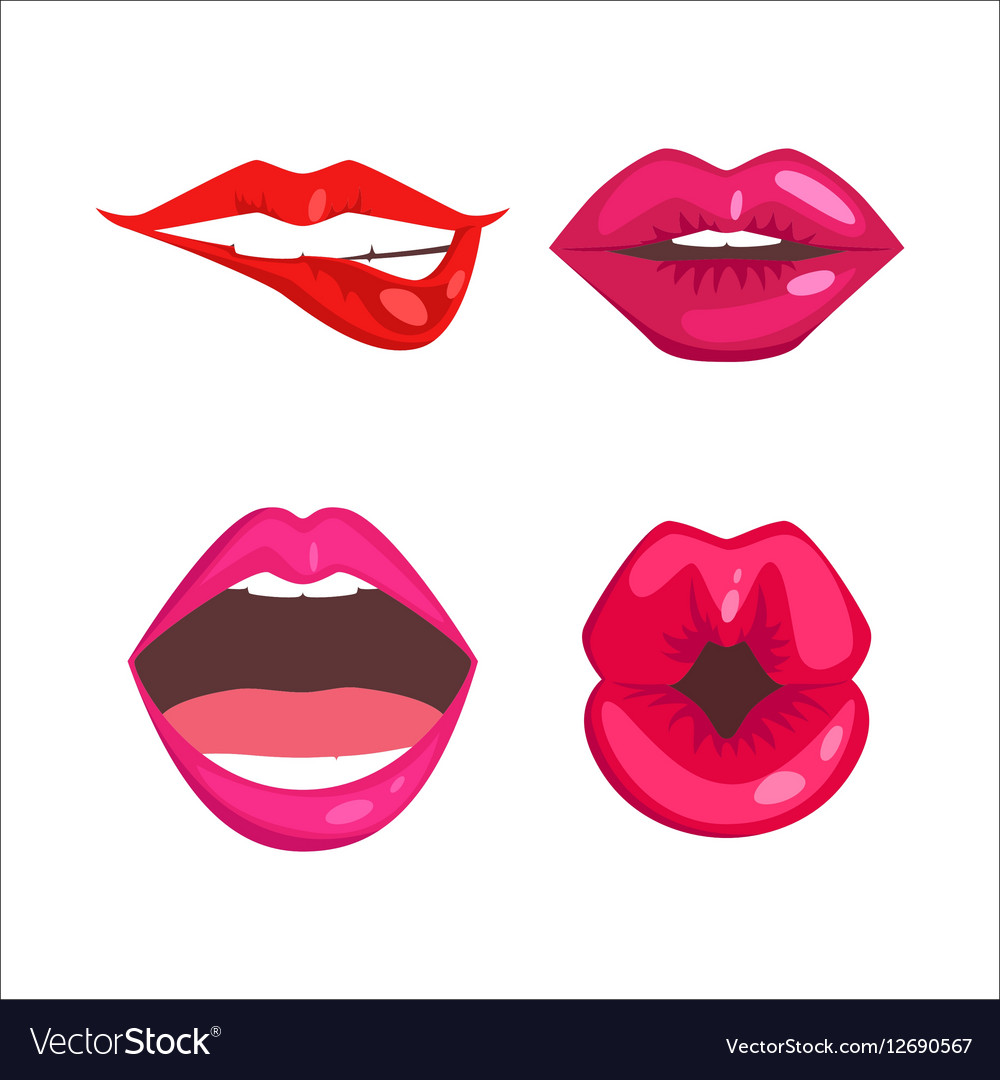 Woman lips Royalty Free Vector Image - VectorStock