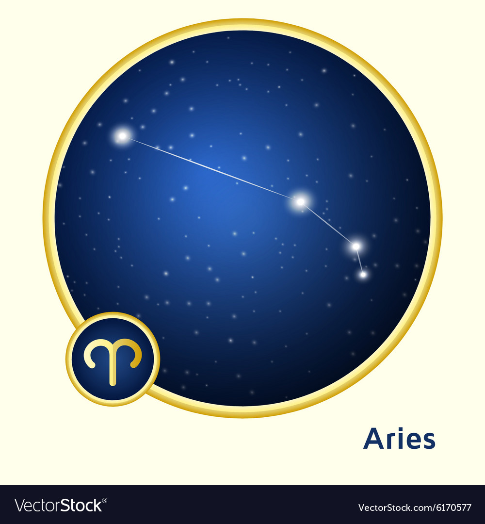 Aries constellation Royalty Free Vector Image VectorStock