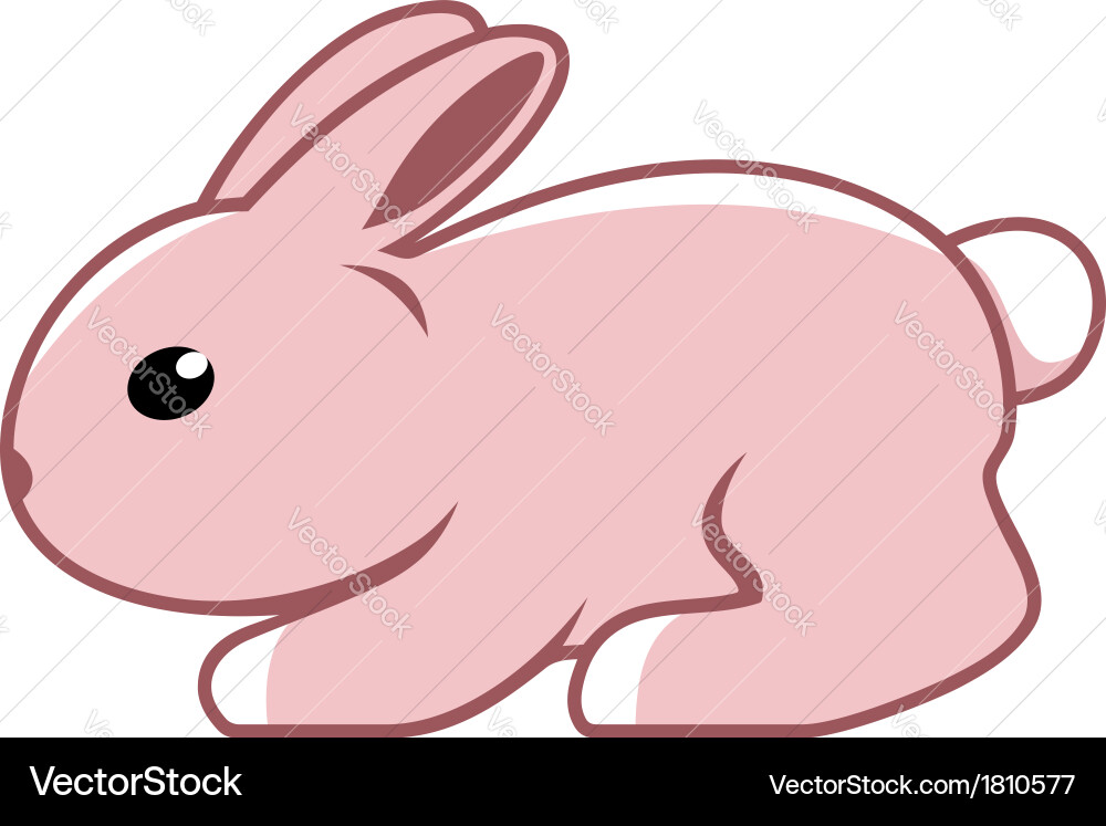 Cute easter rabbit Royalty Free Vector Image - VectorStock