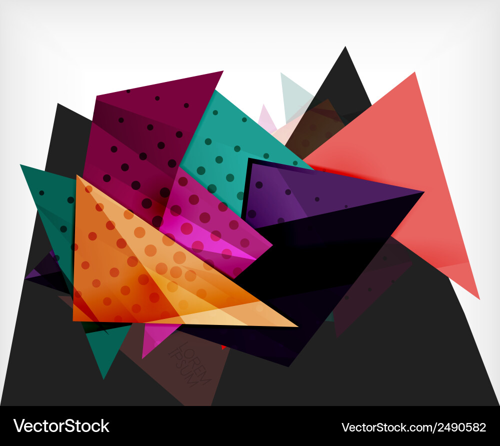 Abstract composition 3d geometric shapes Vector Image