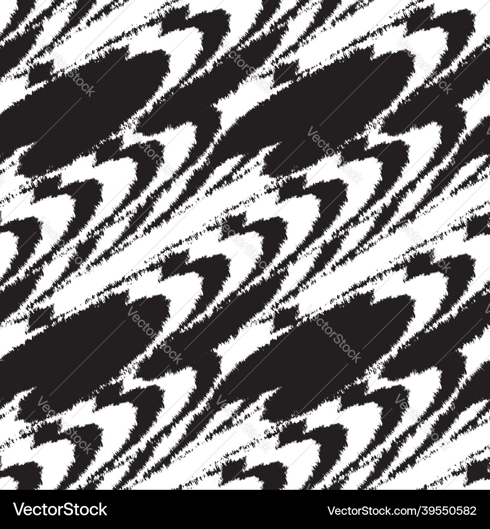 Brush stroke fur seamless pattern Royalty Free Vector Image