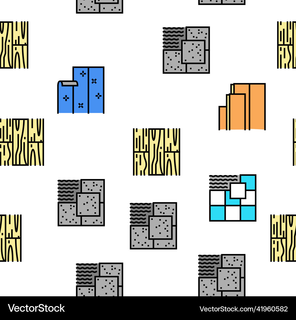 Floor installation seamless pattern Royalty Free Vector