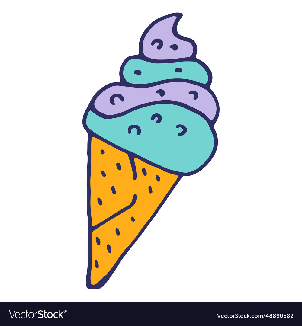 Ice cream cartoon Royalty Free Vector Image - VectorStock