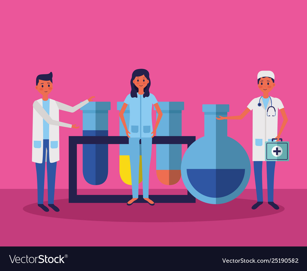 Medical people staff Royalty Free Vector Image