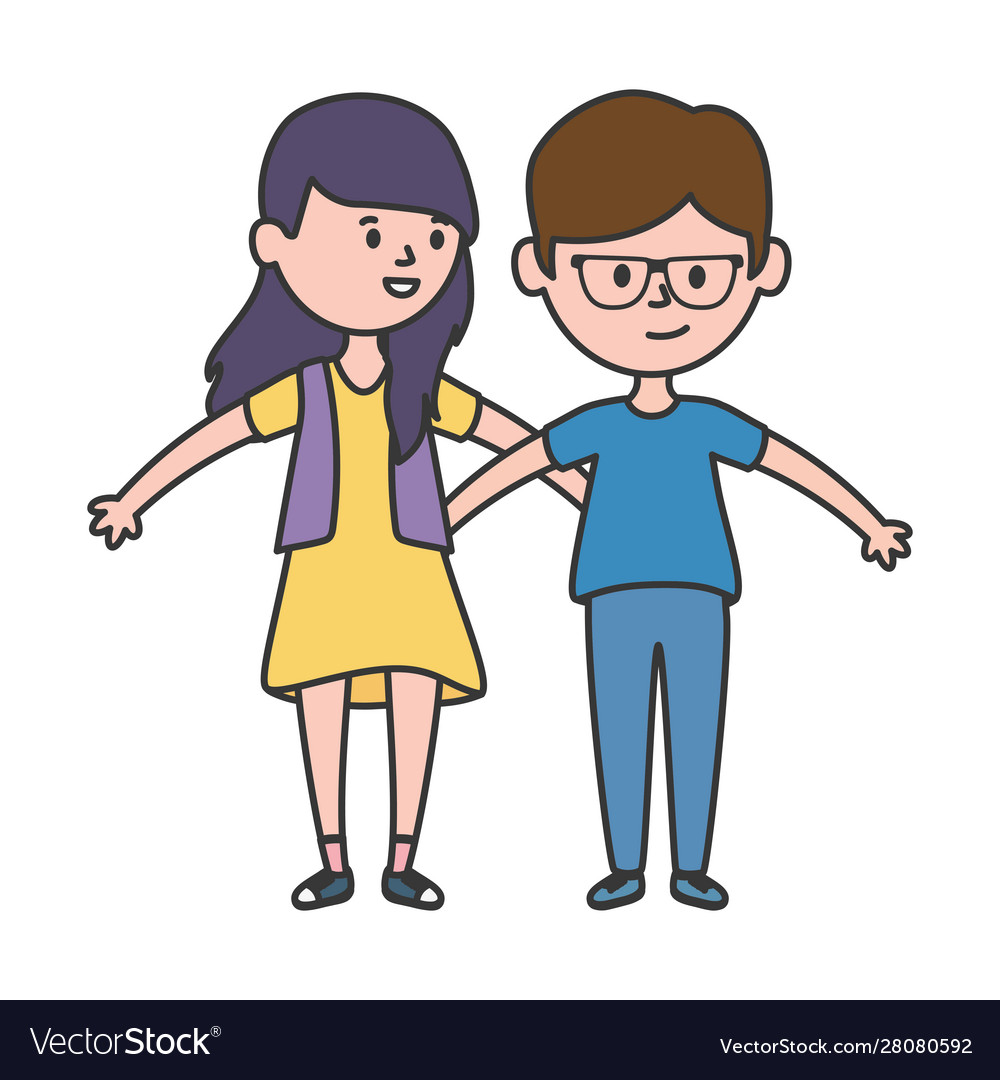 Couple woman and man design Royalty Free Vector Image