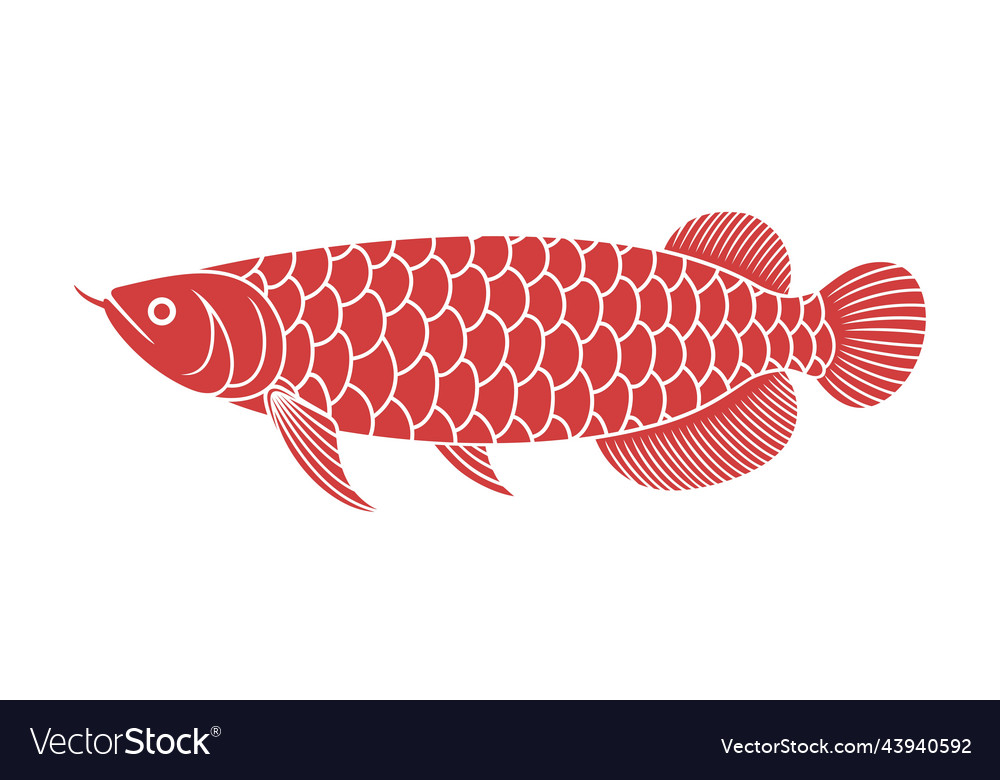 Dragon fish Royalty Free Vector Image - VectorStock