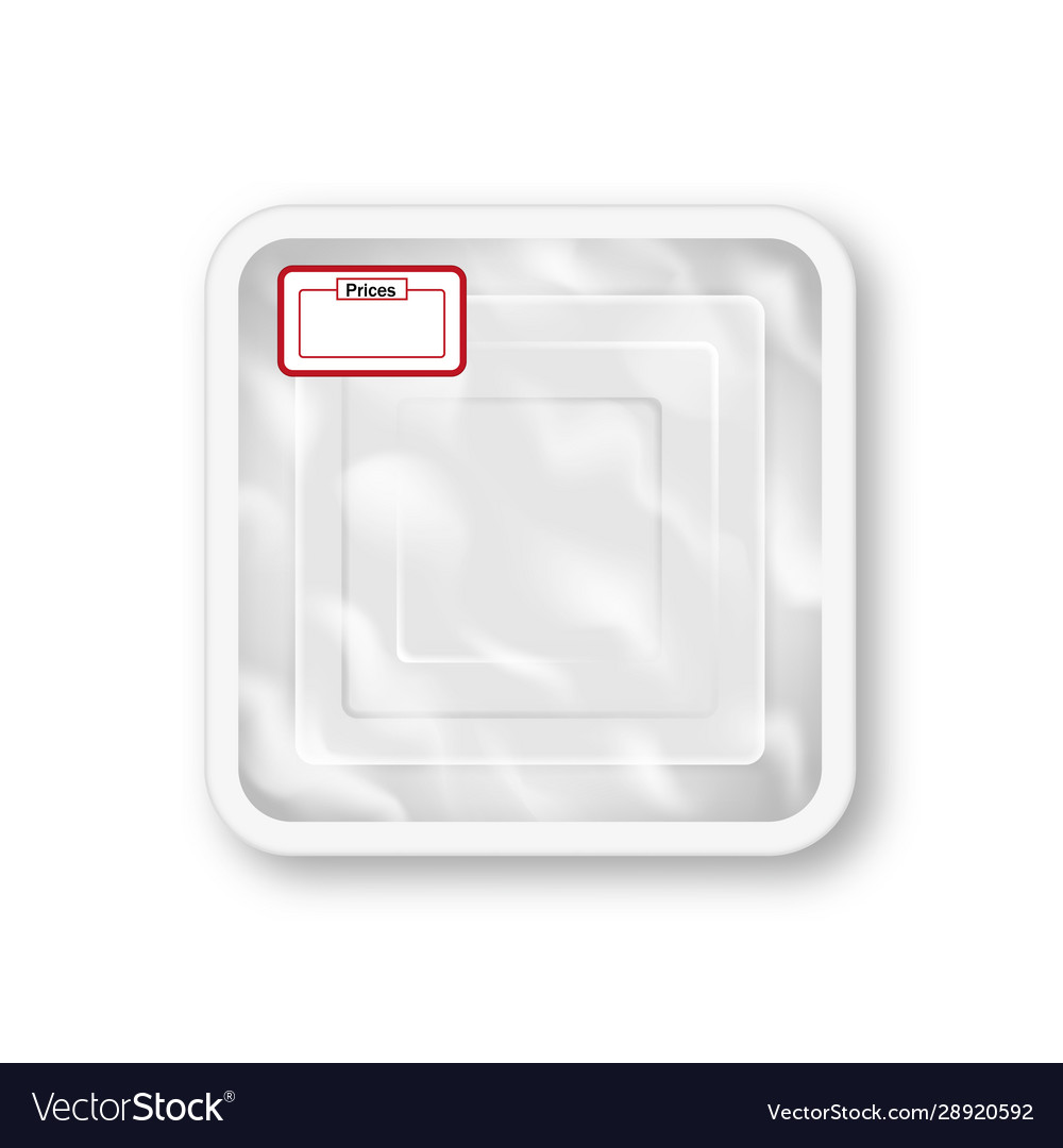 Empty plastic container Royalty Free Vector Image