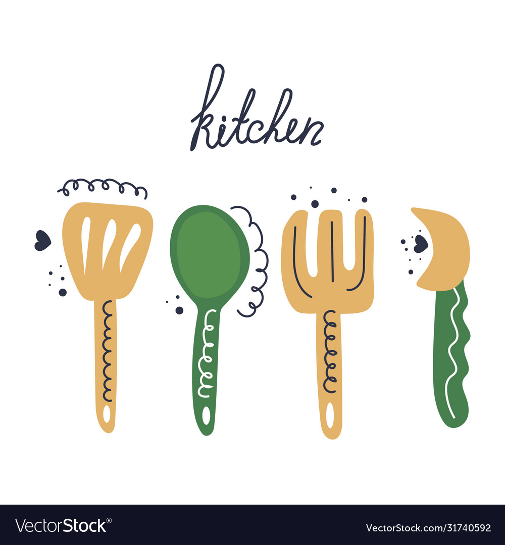 Kithen-01 Royalty Free Vector Image - VectorStock