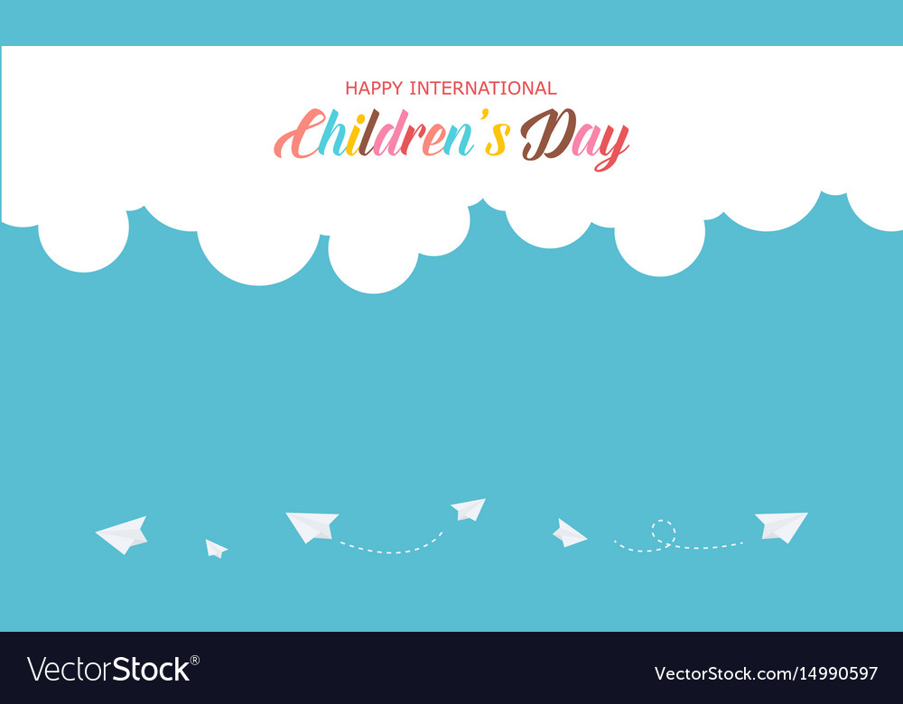 Design Banner For Childrens Day Royalty Free Vector Image