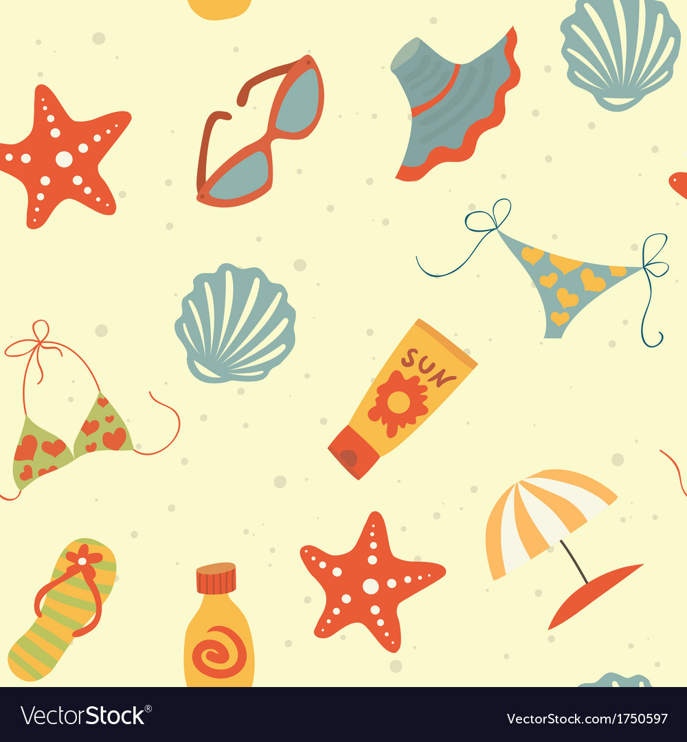 Summer pattern Royalty Free Vector Image - VectorStock