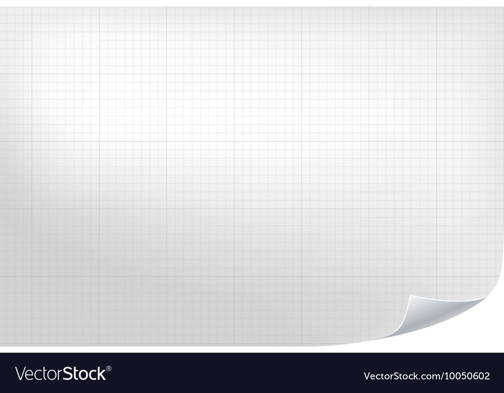 technical grid background realistic blank paper vector image technical graph paper