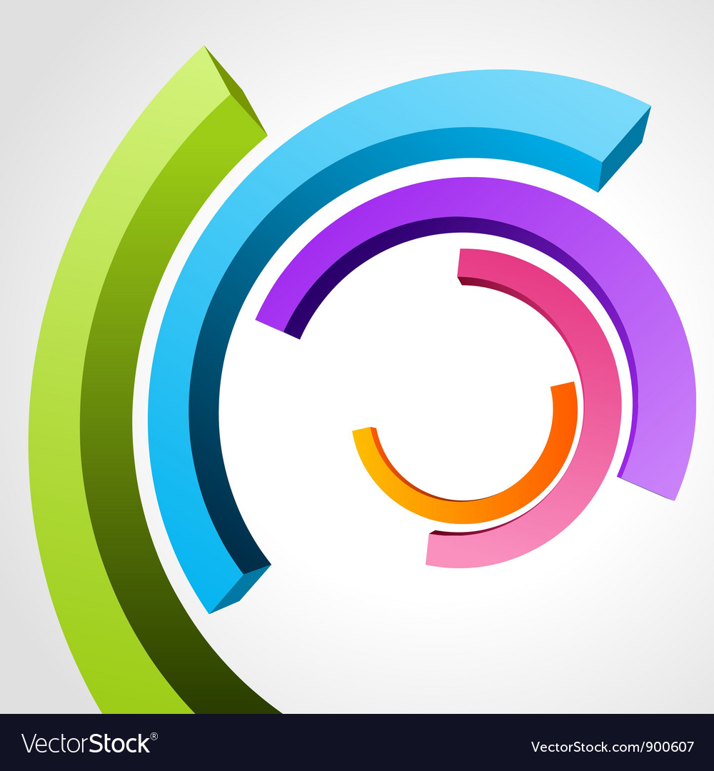 Abstract circle rings background Royalty Free Vector Image