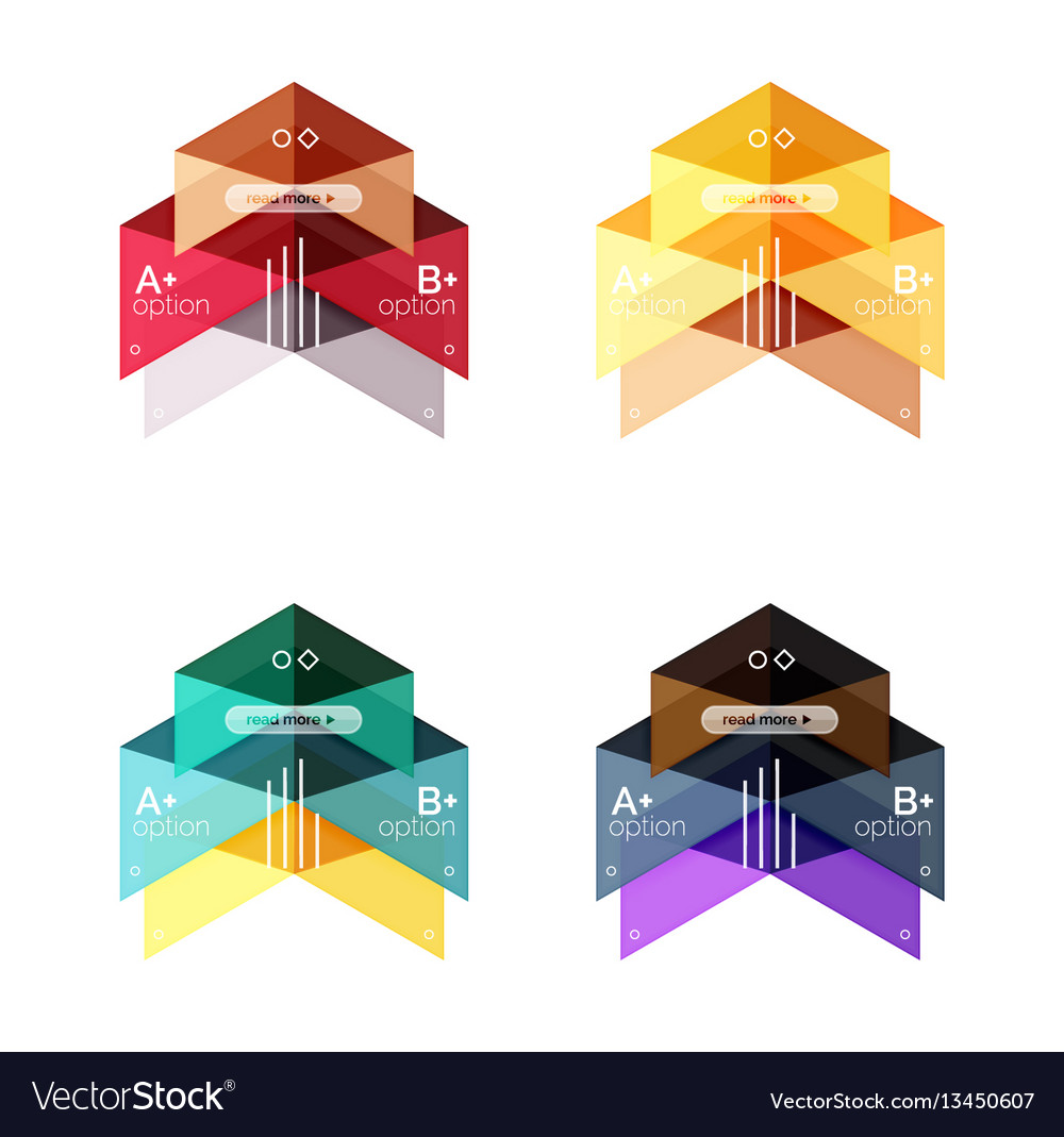 Collection of colorful geometric shape