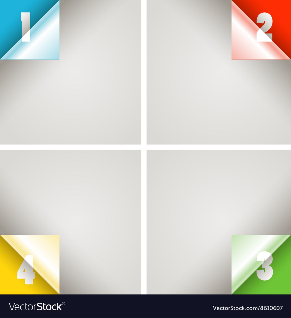 Infographic Modern Color Scheme Template Vector Image